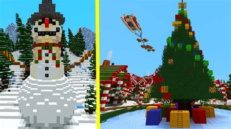 Top 10 Minecraft Christmas Maps - YouTube