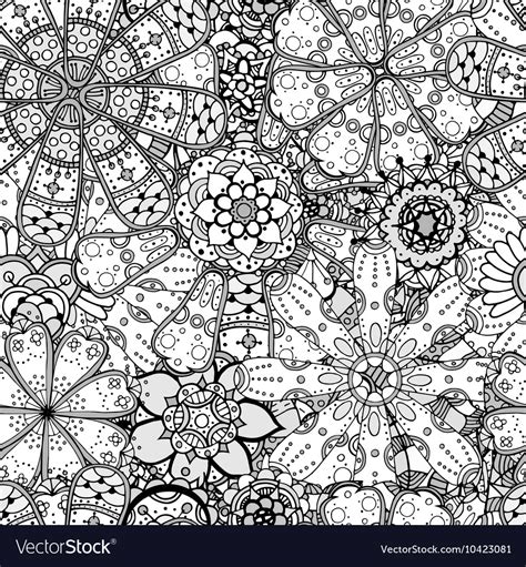 Grey floral patterned background Royalty Free Vector Image