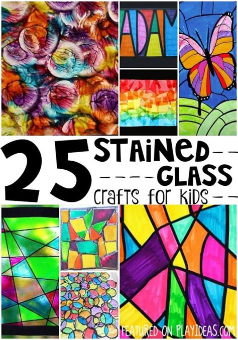 25 Beautiful Stained Glass Crafts For Kids | Stained glass crafts, Kids ...