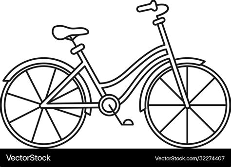 Bicycle Black And White Clipart