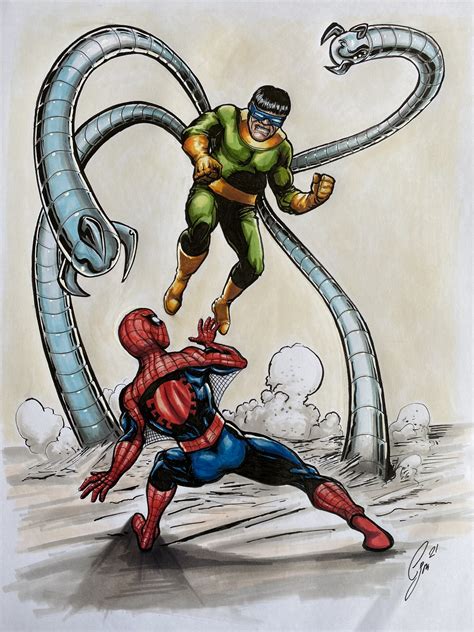 Black Spiderman And Doctor Octopus Painting | ubicaciondepersonas.cdmx ...