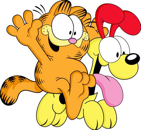 Garfield And Odie Having Fun