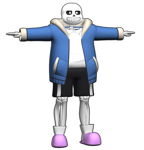 MMD SN-SDver Undertale Sans 3d Model Preview by 495557939 on DeviantArt