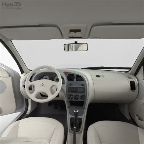 Citroen C-Elysee with HQ interior 2012 3D model - Vehicles on Hum3D