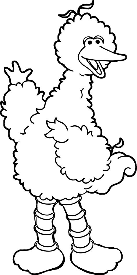 Big Bird Coloring Pages Coloring Pages