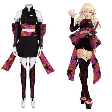 Demon Slayer Kimetsu no Yaiba Daki Halloween Carnival Suit Cosplay Cos ...