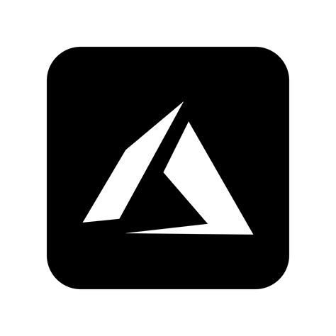 Azure logo black, azure logo black and white vector 26555303 PNG