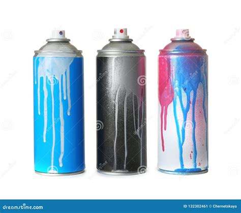 Used cans of spray paint stock image. Image of grunge - 132302461