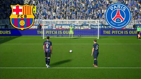 PSG vs Barcelona UCL Match - Penalty Shootout 2023 PS5 Graphics ...