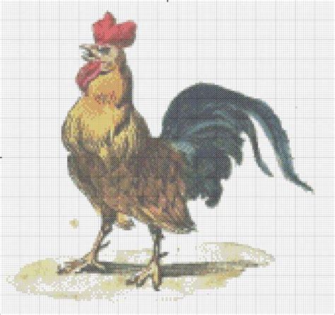 Rooster Cross Stitch Pattern | Advanced Cross Stitch