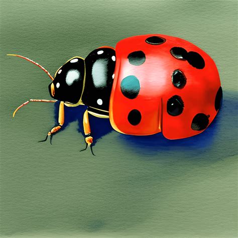 Watercolor Ladybird · Creative Fabrica