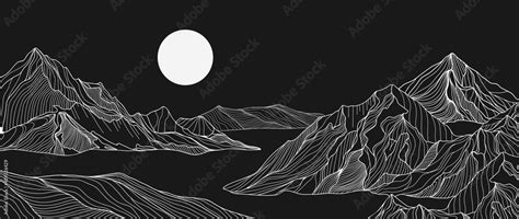 Mountain Black And White