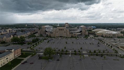 Notre Dame Football Stadium Aerial Photograph by John McGraw - Fine Art ...