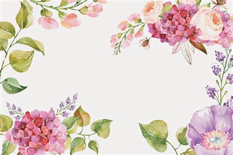 Posters Floral Watercolor Background, Watercolor, Flowers, Poster ...