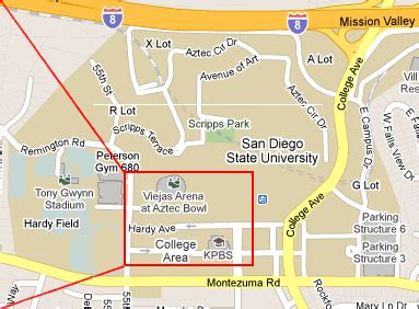 SDSU Campus Map Printable