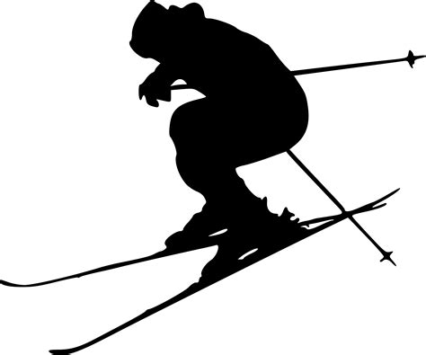 Skiing Silhouette Skier Transparent Background Png Clipart Hiclipart ...