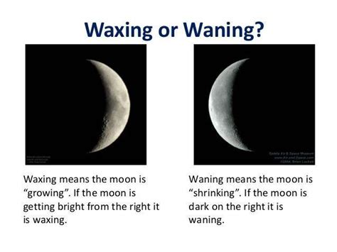 What does it mean when someone says the moon is waxing or waning ...