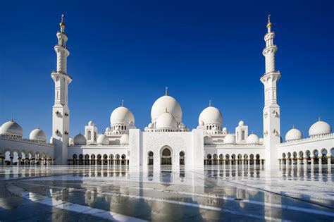 Download Architecture United Arab Emirates Abu Dhabi Mosque Reflection ...