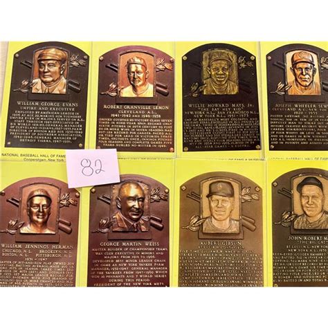 Baseball Hall Of Fame Plaque Cards 135+ - Mary L. Martin Ltd