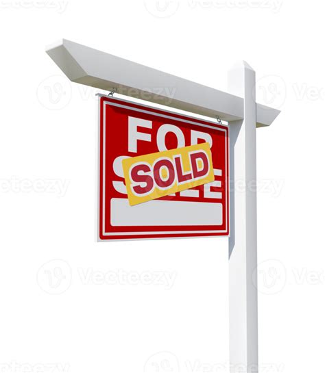 Sold Home For Sale Real Estate Sign - Transparent PNG. 21928185 PNG