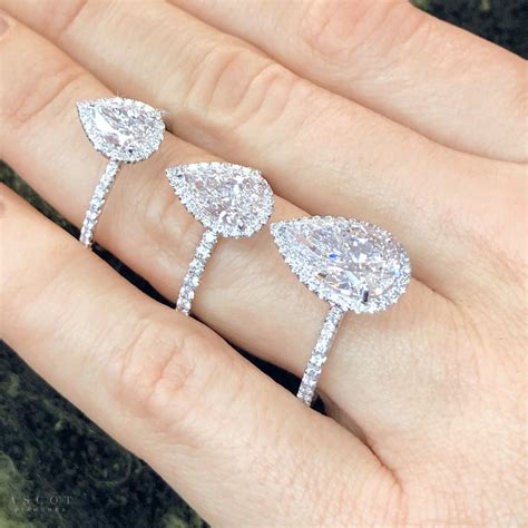 Pear shape diamond rings | Ascot Diamonds | Wedding rings teardrop ...