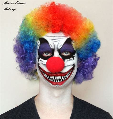 Face painting: Scary Clown MakeUp Halloween | Клоуны, Череп