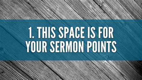 Free Sermon Slide Template – The Creative Pastor