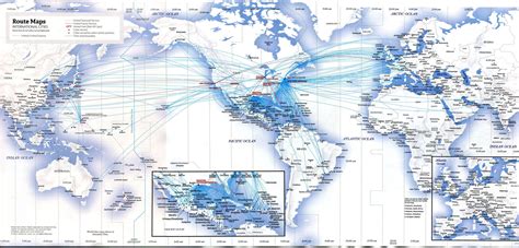 United Airlines International Flight Map