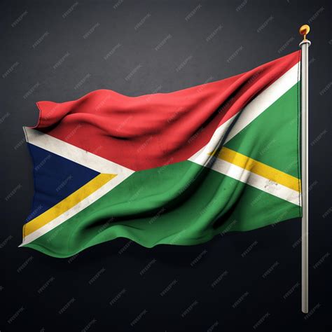 Premium AI Image | South africa flag high quality 4k ultra hd hdr