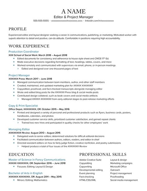 Resume Examples Masters Degree Simple – Resume in Minutes