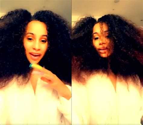 Cardi B Shows Her Natural Hair Without Extensions - Demotix.com