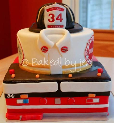 Firefighter Retirement Cake | Shared by LION | Retirement cakes, Fire ...