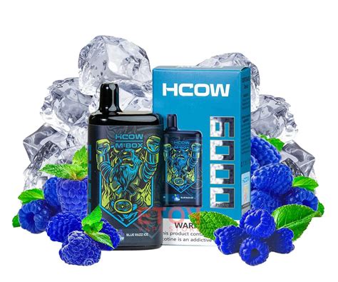 Hcow Steam Blue Razz Ice Mbox 6000 Puffs - Rechargeable Disposable Vape Pod