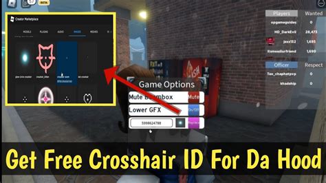 How To Change Custom Crosshair Image ID In Da Hood XMas Update ...