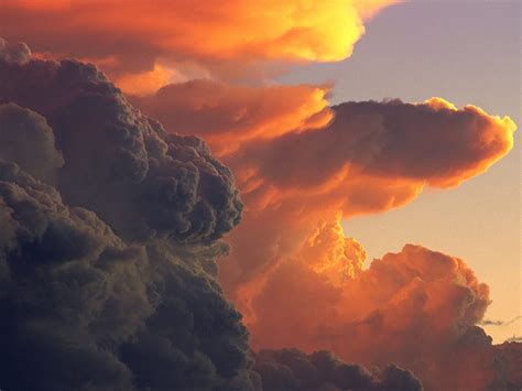 Cumulus Clouds At Sunset - Clouds Wallpaper