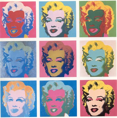 Photography into Painting: Myrilyn Monroe by Andy Warhol in 1960