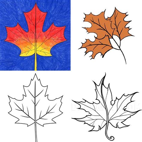 15 Easy Fall Leaf Drawing Ideas - Fall Leaves Drawing