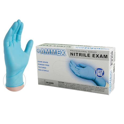 Powder Free - Latex Free Nitrile Gloves 100 pcs Large Size Noble 3 Mil ...