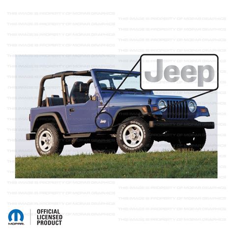 TJ "Jeep" Fender Decal - Metallic Silver – Mopar Graphics