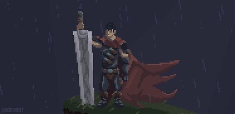 Guts from Berserk pixel art -idle animation- by jacksromart on DeviantArt