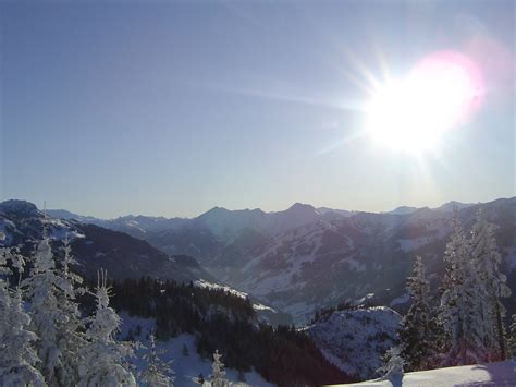 Skiing the Austrian Alps. Ski Amade, Alpendorf, Austria.