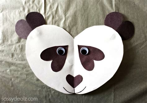 Panda Bear Heart Craft For Kids - Crafty Morning