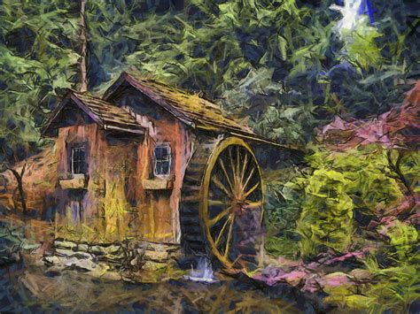 Jim Cox Photos: Old Mill Painting