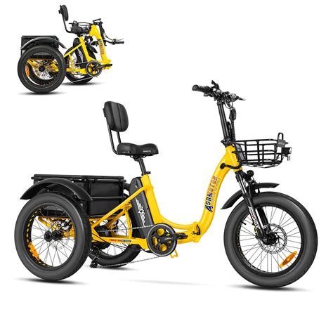 Addmotor Electric Trike, 750W Foldable Electric Tricycle, Folding ...