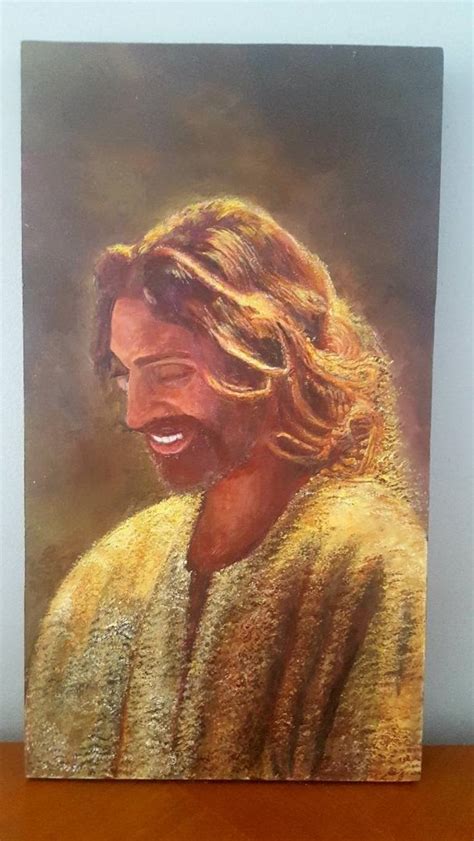 Acrylic painting of Jesus Painting by Georges Baron | Saatchi Art