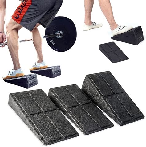 Squat Wedge Block,3pc 12“ Leg Stretcher Foot Wedge Foam Slant Board for ...