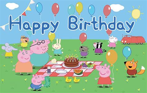 Peppa Pig Birthday Banner