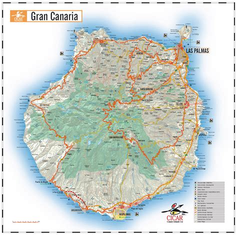 Gran Canaria Island road map - Full size | Gifex