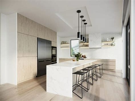 Before & After: Modern White Kitchen Design Online - Decorilla Online ...