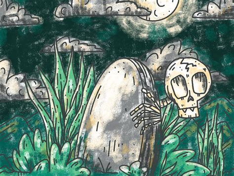 Graveyard Skeleton by Blake Haake on Dribbble